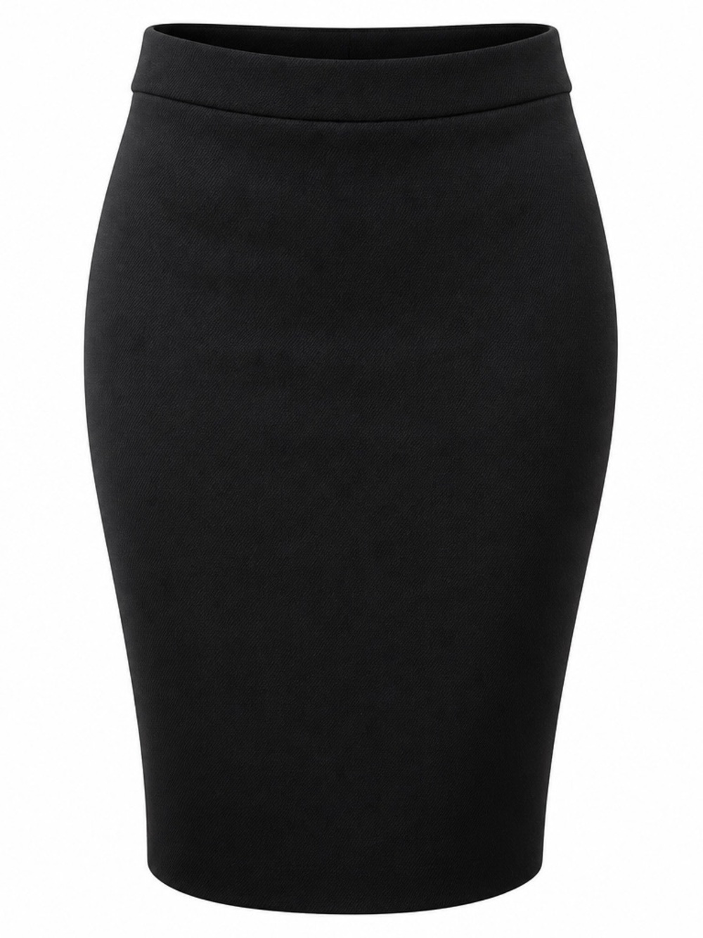 BCBGMaxAzria Black Ponte Pencil Skirt
